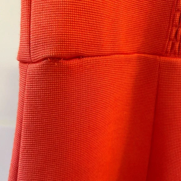 Elegant Anthropology Asymmetric Orange Midi Dress - Picture 6 of 6